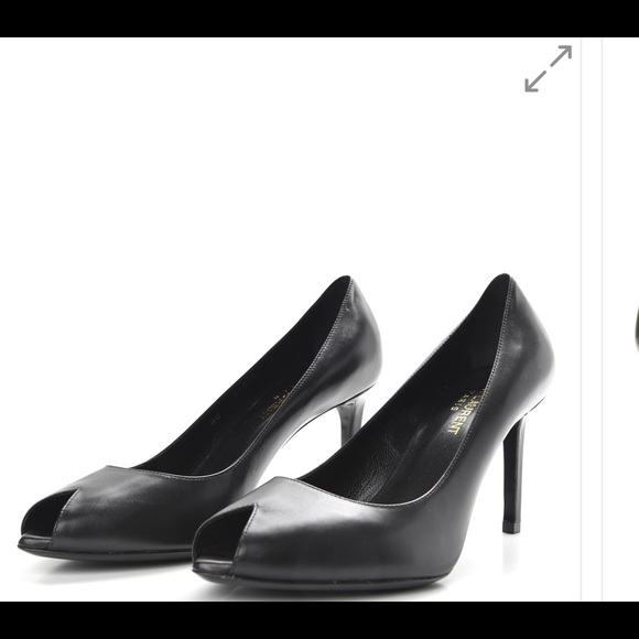Saint Laurent Paris Peep Toe Pump - Picture 10 of 10